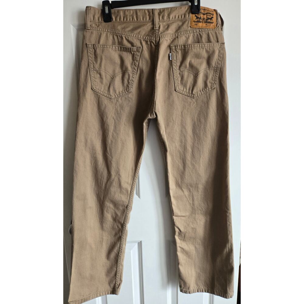 Vintage LEVI STRAUSS & CO. Khaki Straight Leg Grunge Jeans 34W 30L